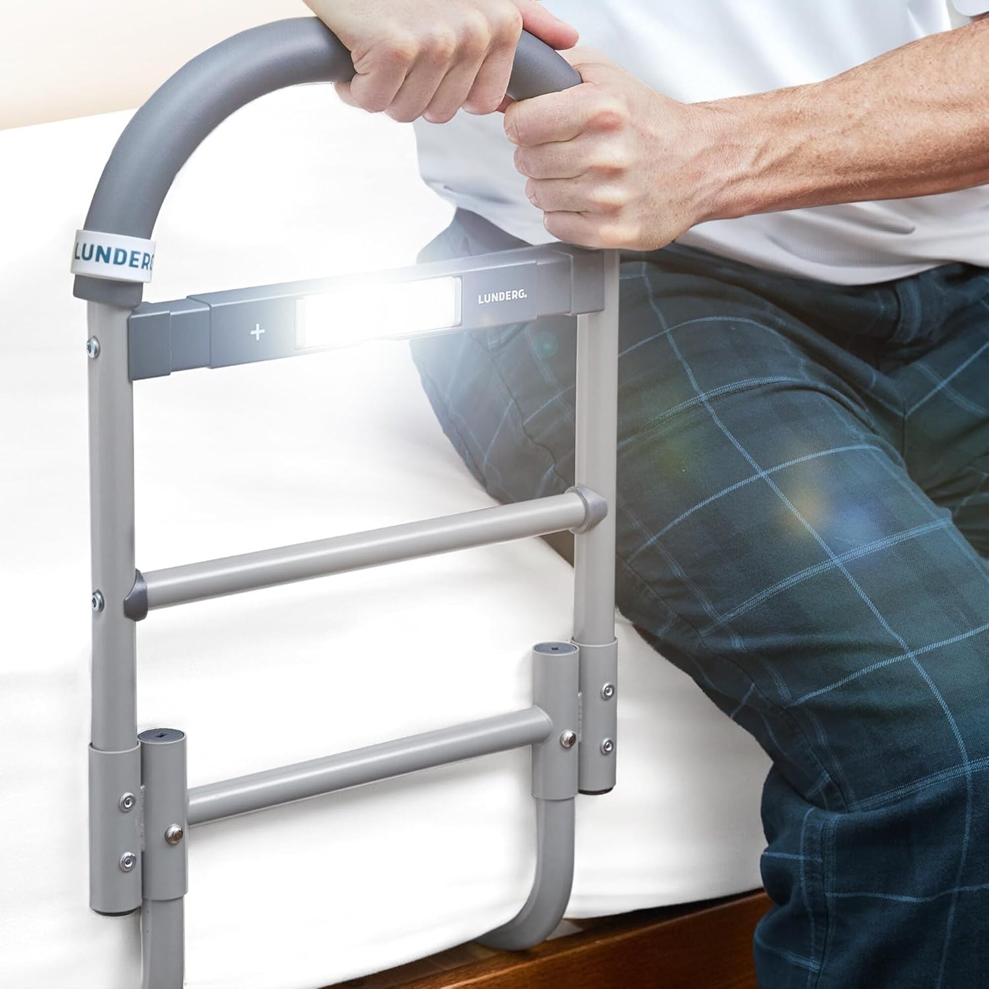 Bed Assist Rails with Motion Light