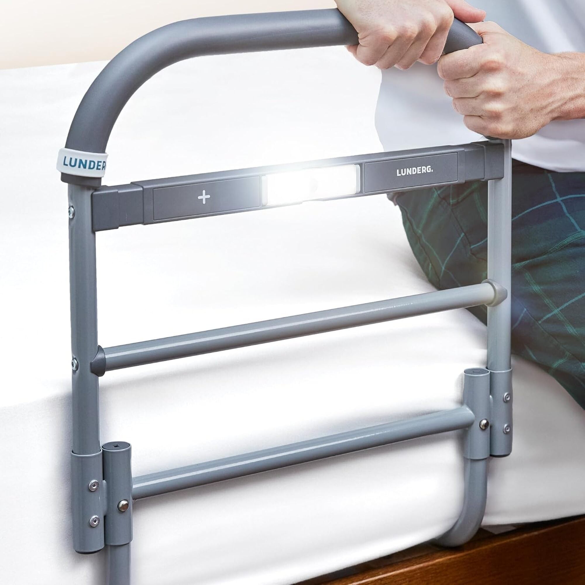 Bed Assist Rails with Motion Light