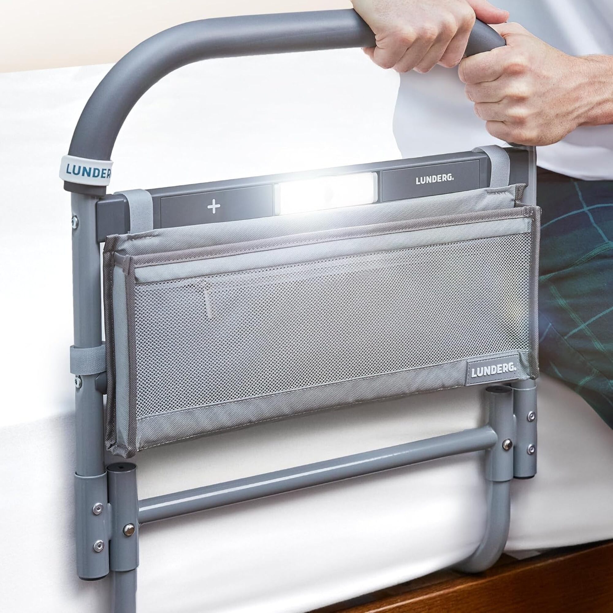Bed Assist Rails with Motion Light