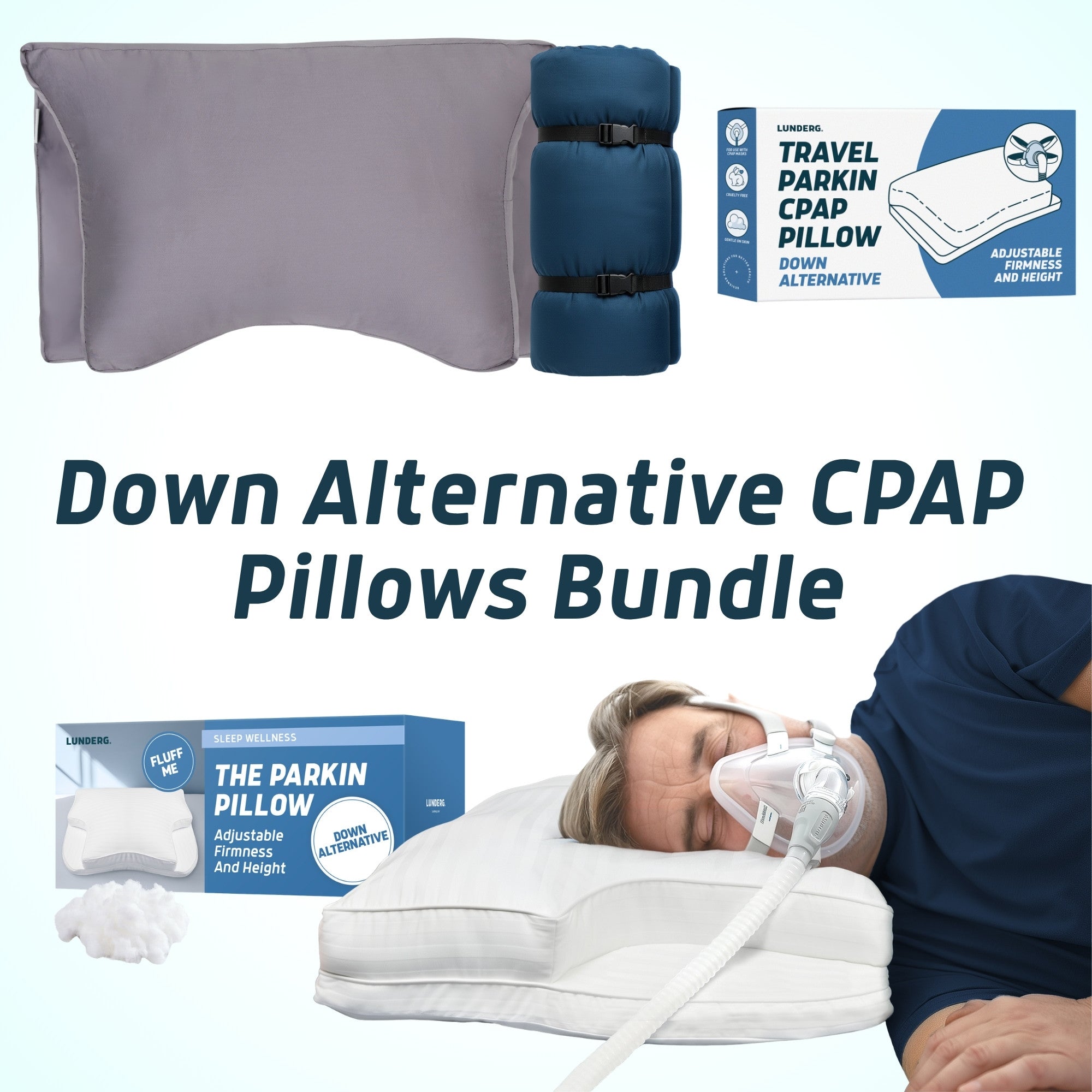 Down Alternative CPAP Pillows Bundle