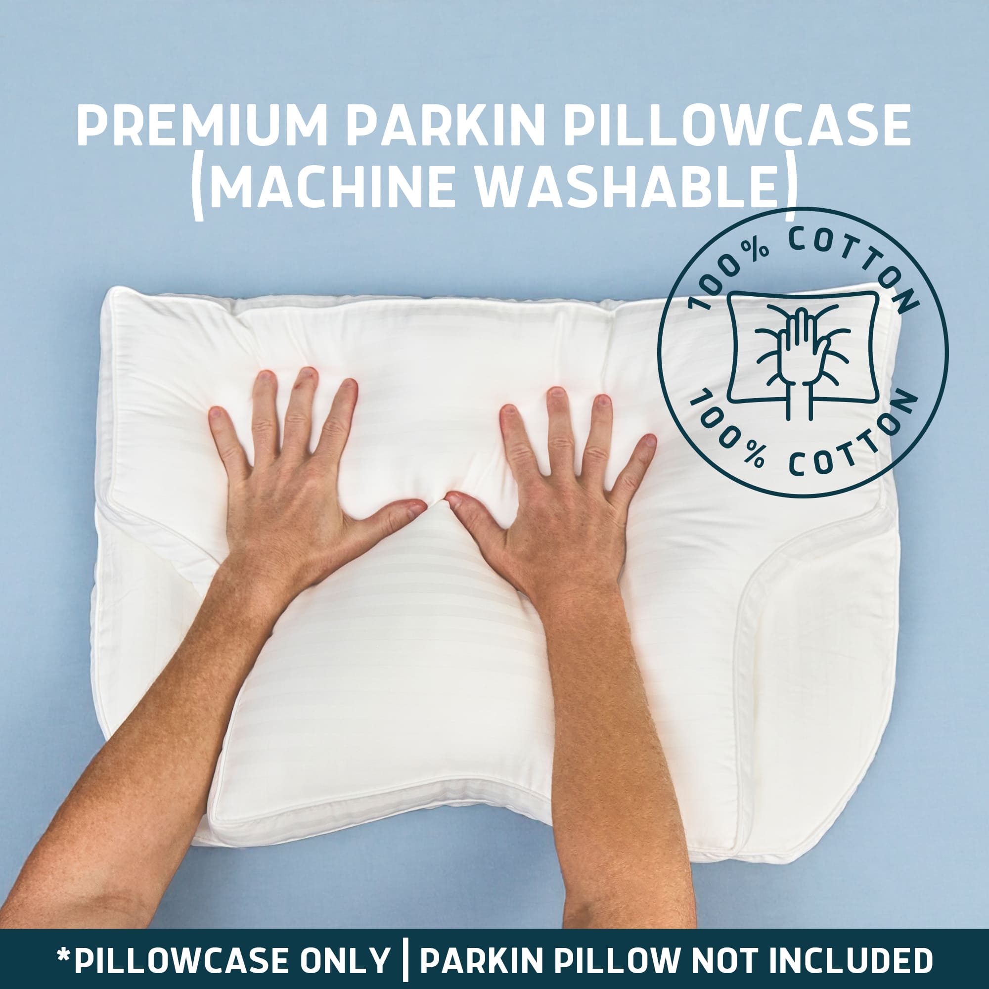 Pillowcase Replacement for Down-Alternative Parking CPAP Pillow