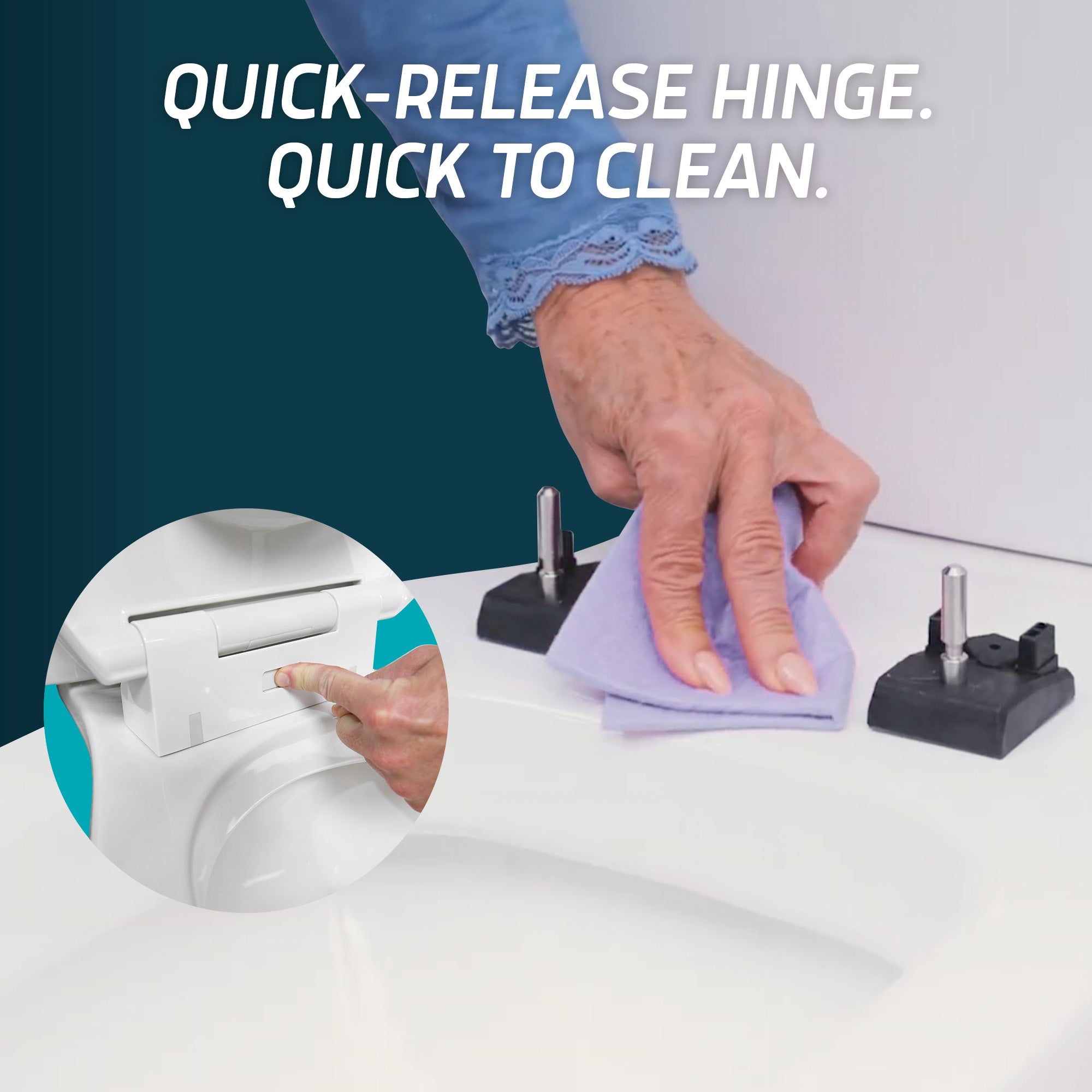 Solva Raised Toilet Seats with Handles