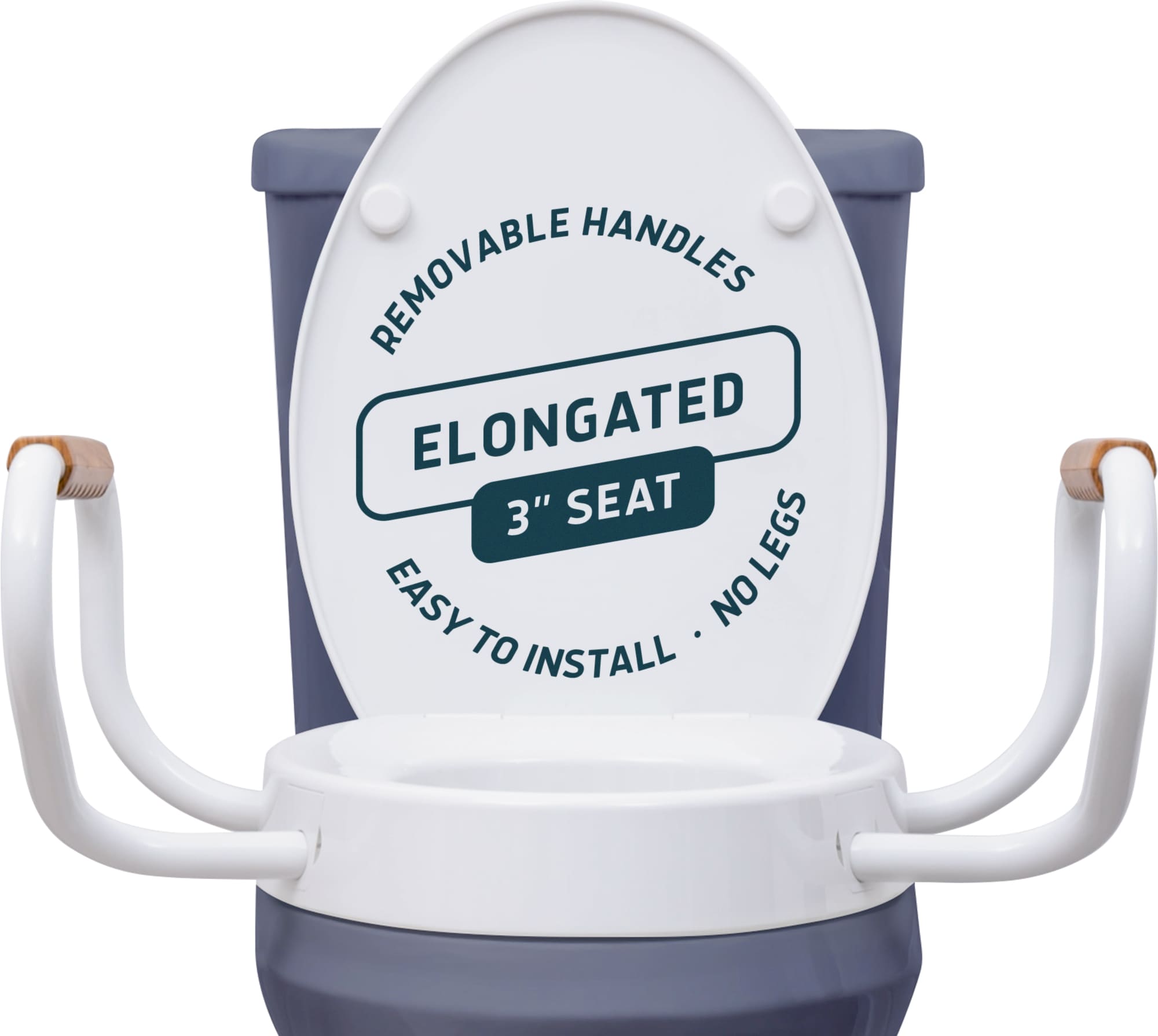 #type_elongated toilet and bed assist rail