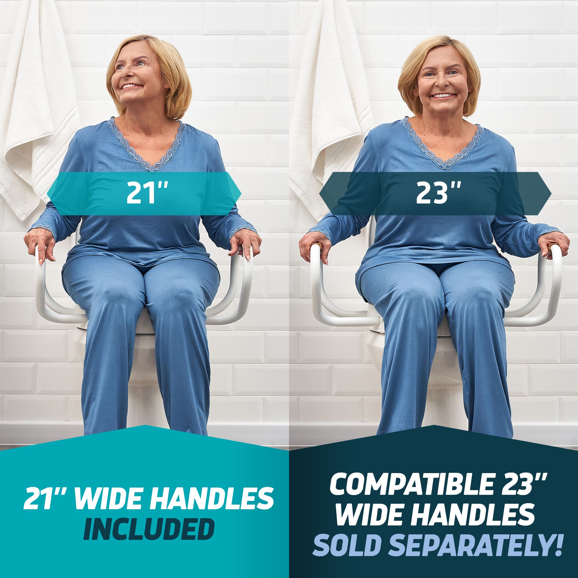 Raised Toilet Seats with Handles