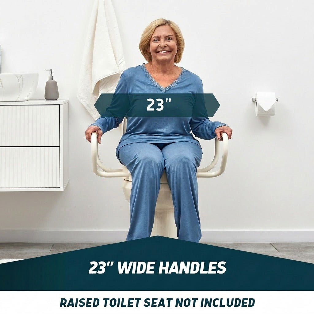 Handrails Replacement for Raised Toilet Seats