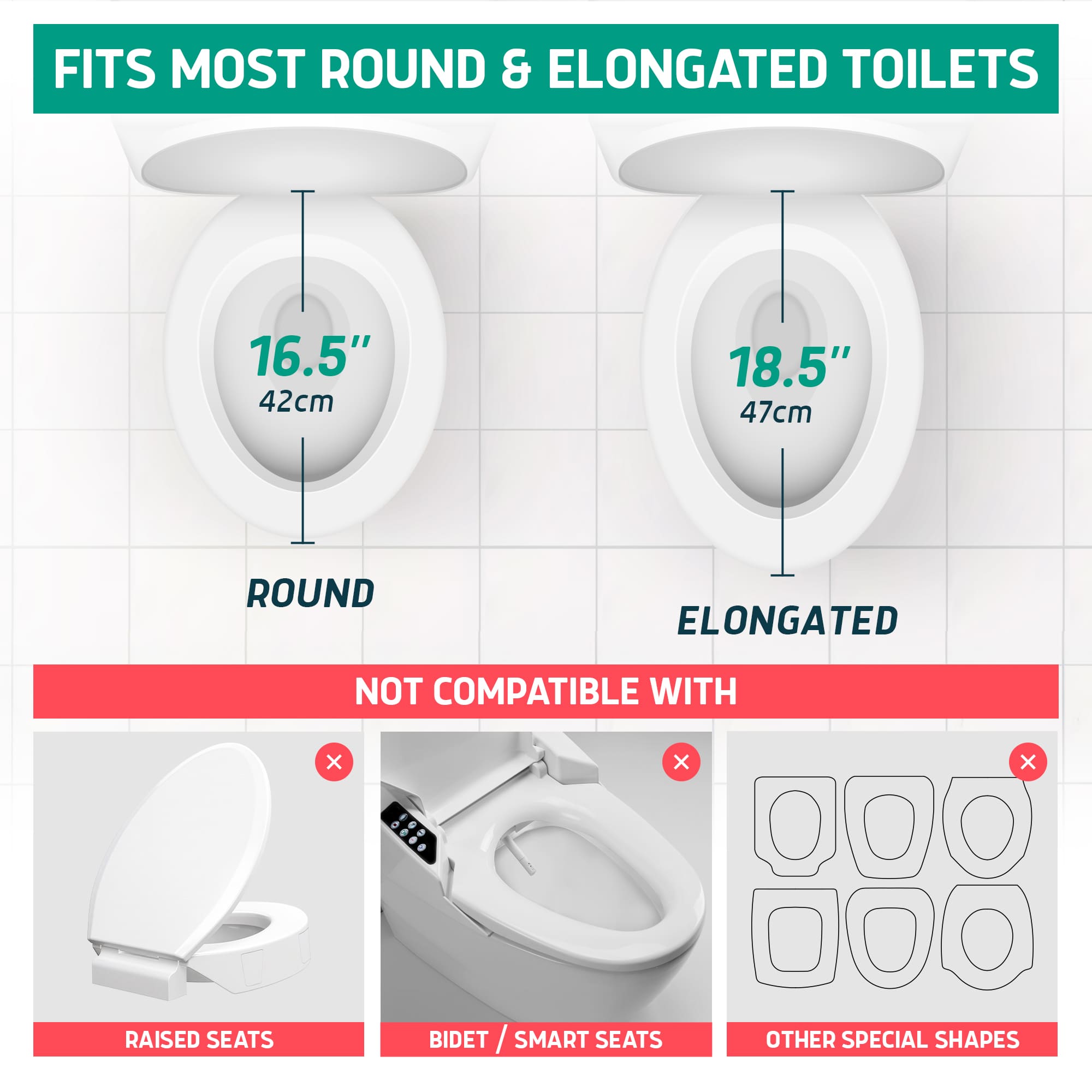 Foam Toilet Seat Risers