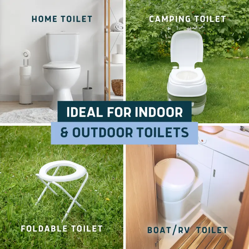 indoor and outdoor toilet liners