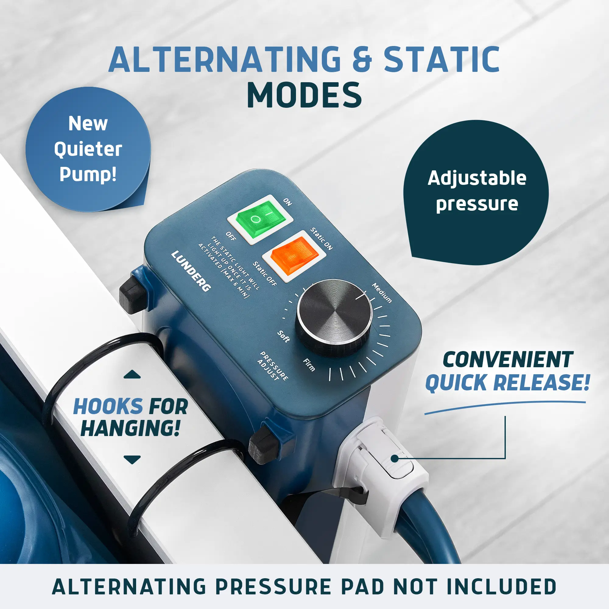 pump for alternating pressure pad