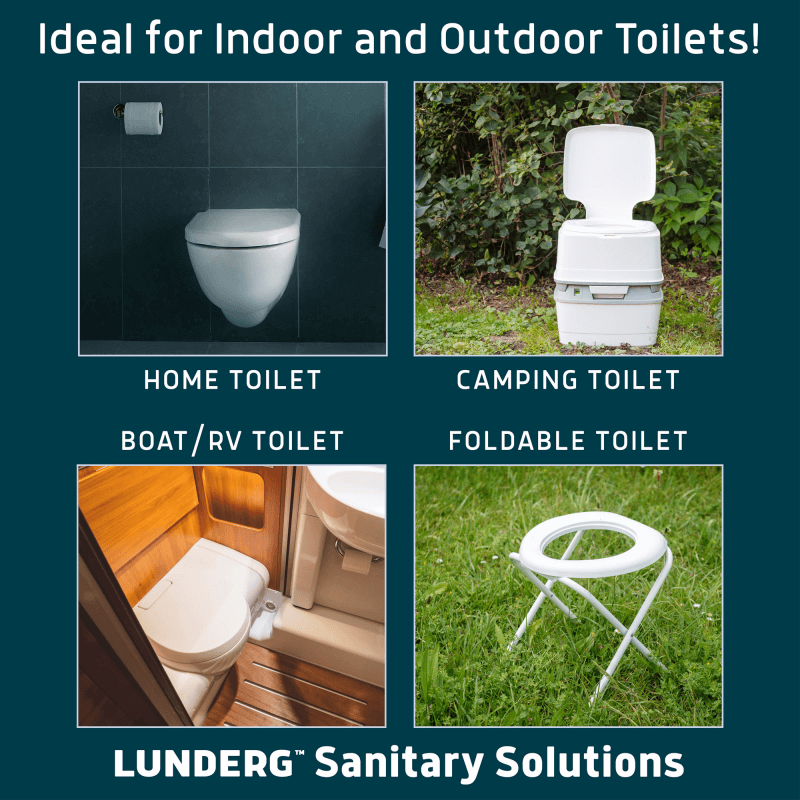 Toilet Bowl Liners with Super Absorbent Pads Lunderg