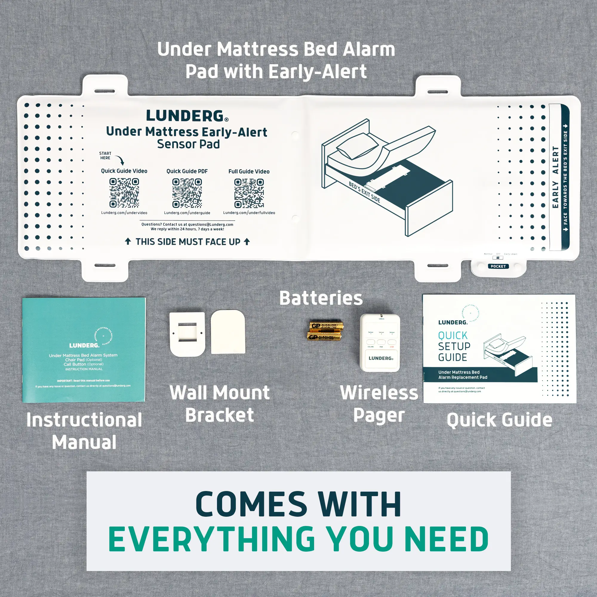 early alert bed alarm components