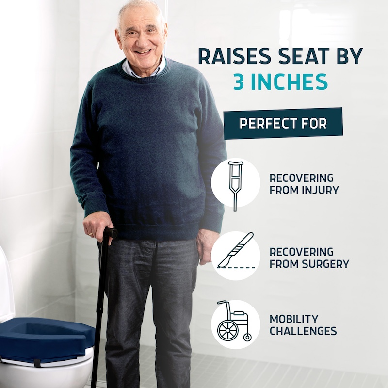 raised toilet seat cushion 3 inch blue 2 raised toilet seat cushion 3 inch blue 2