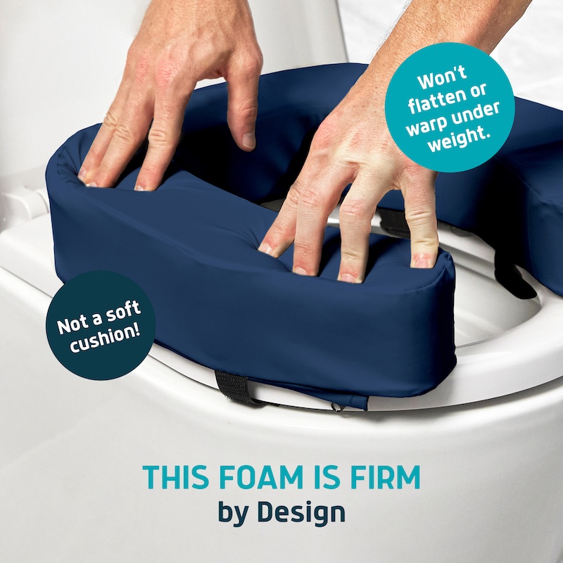 raised toilet seat cushion 3 inch blue 5 raised toilet seat cushion 3 inch blue 5