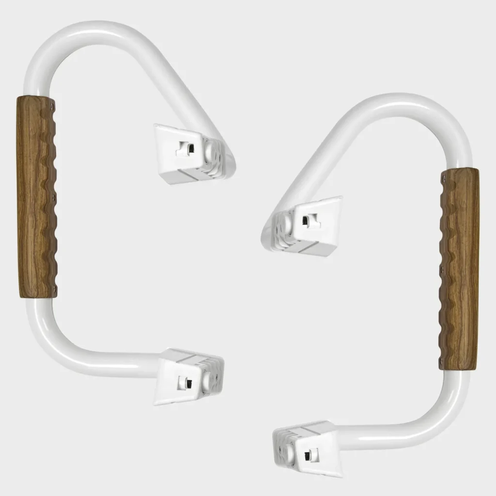handles for raised toilet seat