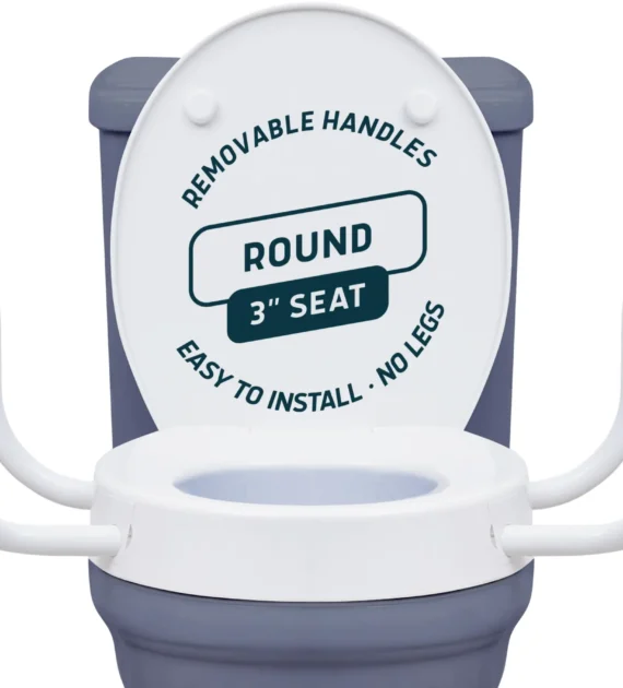 lunderg raised toilet seat for round toilets