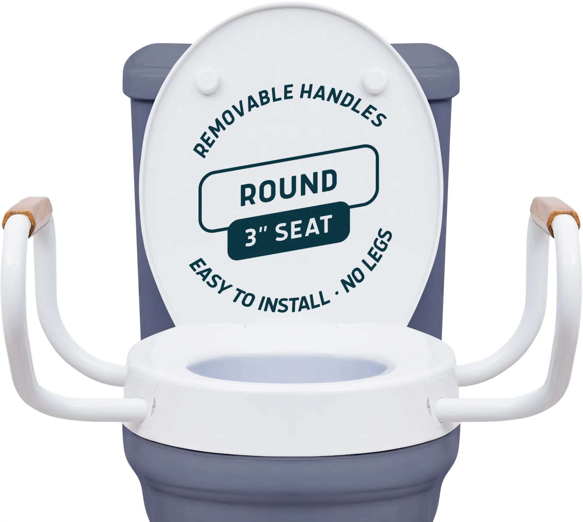 lunderg raised toilet seat for round toilets